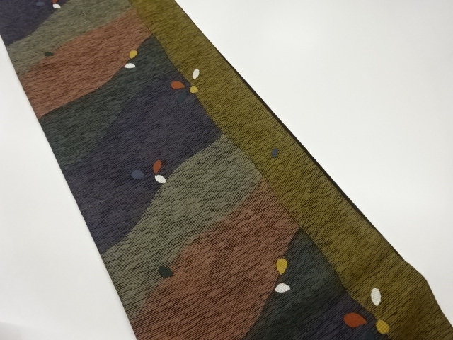 JAPANESE FUKURO OBI / WOVEN FLOWER PETALS